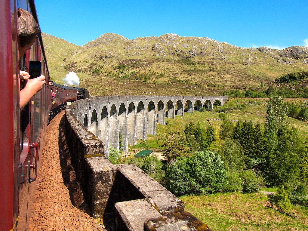 Riding the Hogwarts Express (Jacobite Steam Train) in Scotland