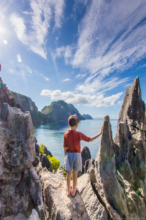 Adventure - At an overlook on Palawan's Matinloc Island