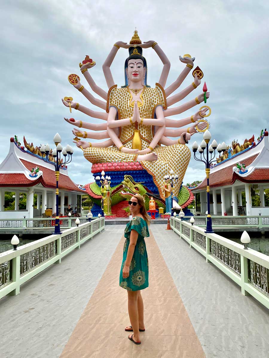 anna at wat plai leam in koh samui