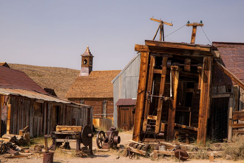 historical buildings on ghost town street