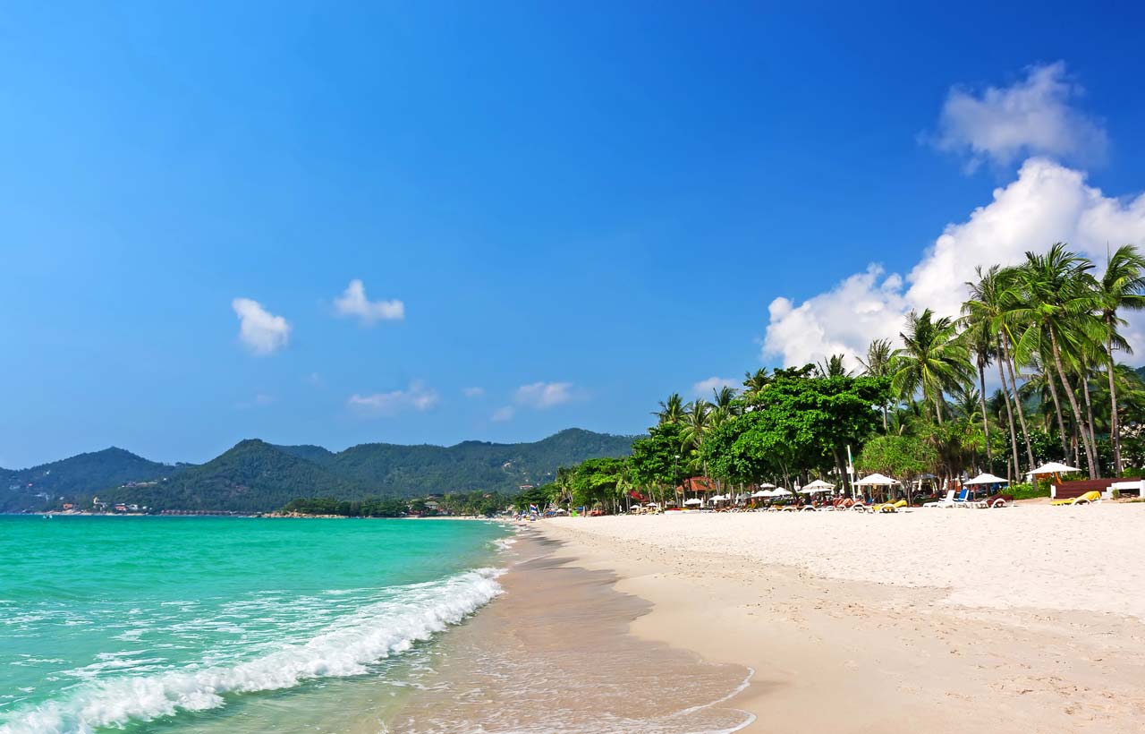 Chaweng beach koh samui thailand