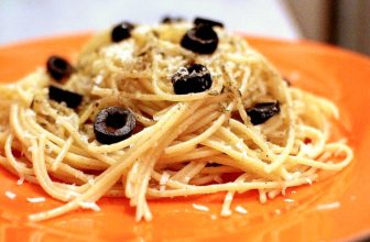 Cheese And Olive Spaghetti Recipe by Archana’s Kitchen