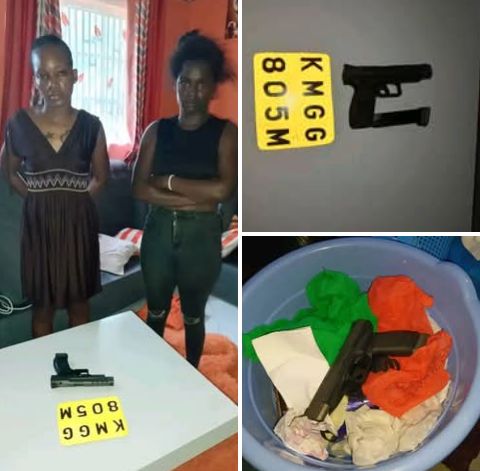 Kenyan woman arrested after she posted photo of herself brandishing gun on WhatsApp and threatening any man who dumped her