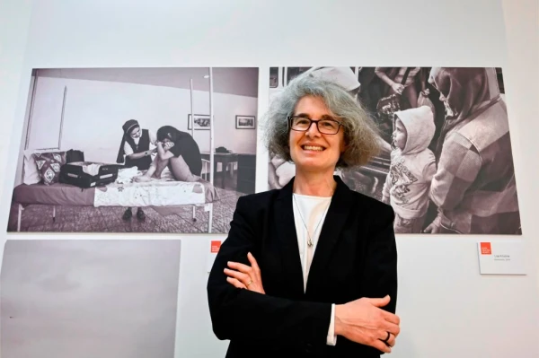 French Sister Nathalie Becquart, a member of the Congregation of Xavières, in a Feb. 10, 2021, photo four days after being appointed by Pope Francis as undersecretary of the Synod of Bishops. Credit: ALBERTO PIZZOLI/AFP via Getty Images