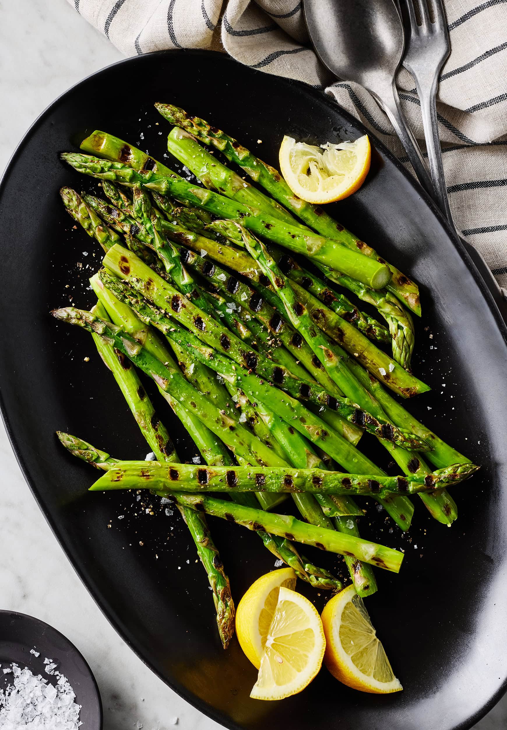 Grilled asparagus
