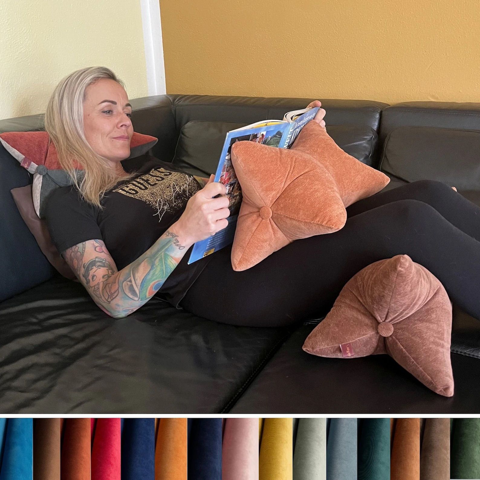  Reading bone / neck pillow
