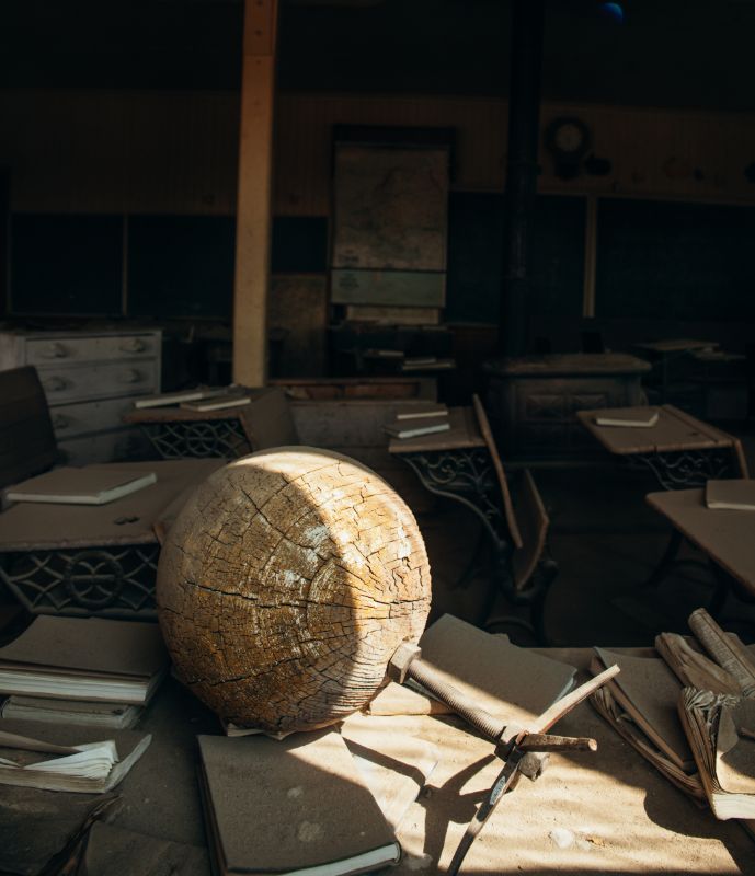 inside the schoolhouse bodie
