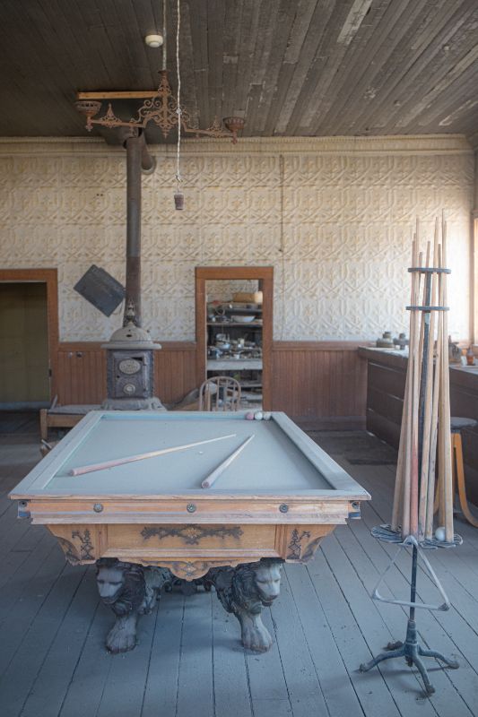 a room with a pool table