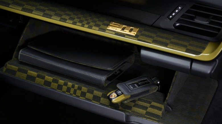 Glovebox of the Porsche 911 Spirit 70