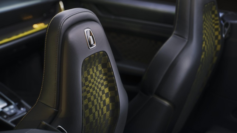 Seat back of the Porsche 911 Spirit 70