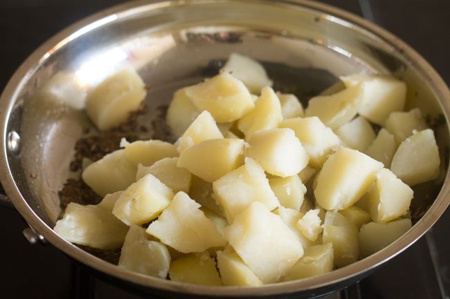 chopped boiled potatoes added