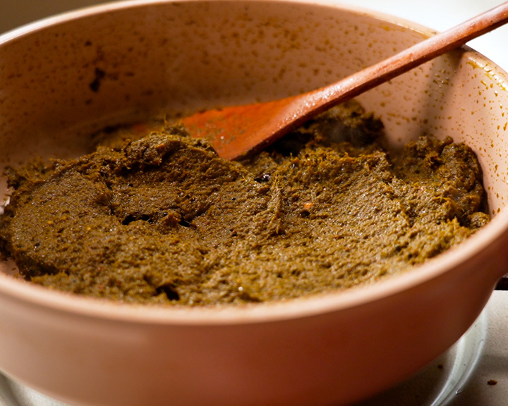 cook further more - karuveppilai thokku