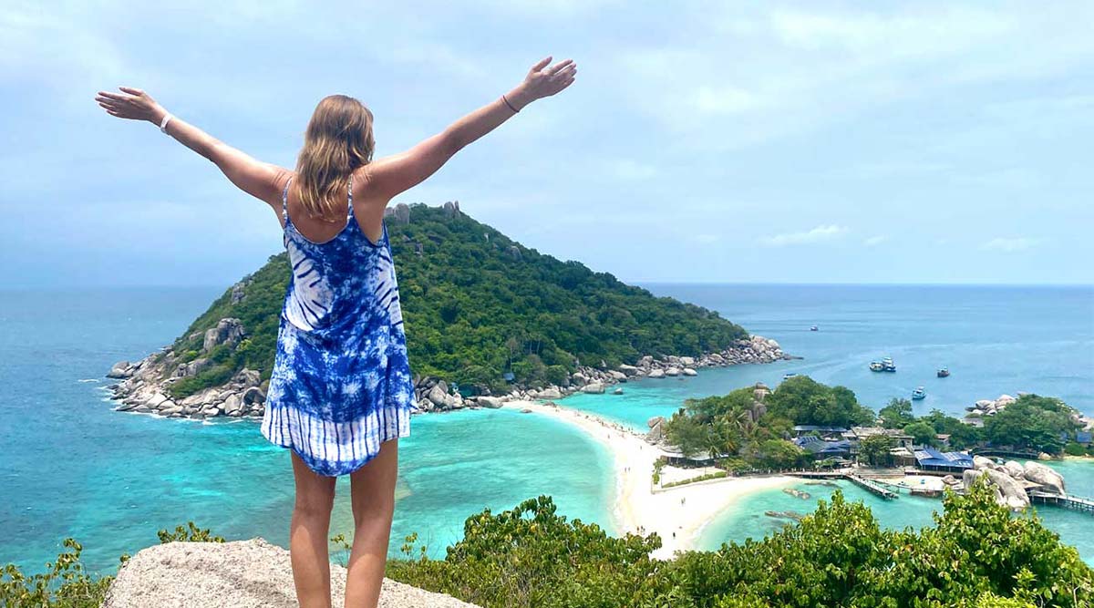 anna at koh nang yuan viewpoint
