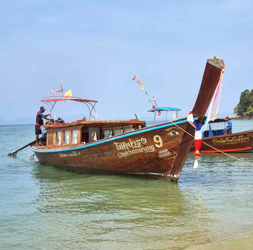 longtail boat krabi thailand