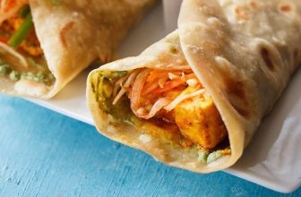 Paneer Kathi Roll Recipe (Paneer Wrap)