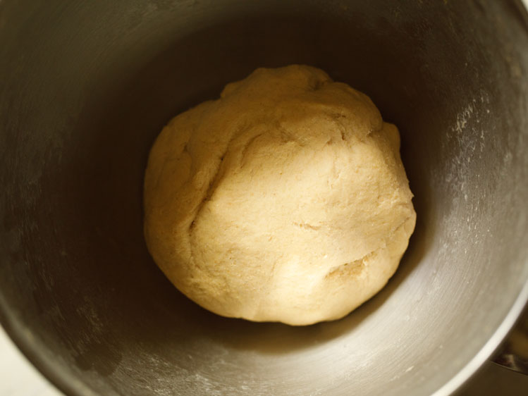 well kneaded, soft and smooth dough. 