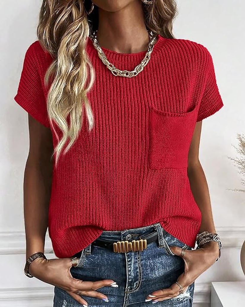 KIRUNDO Ribbed Knit Top