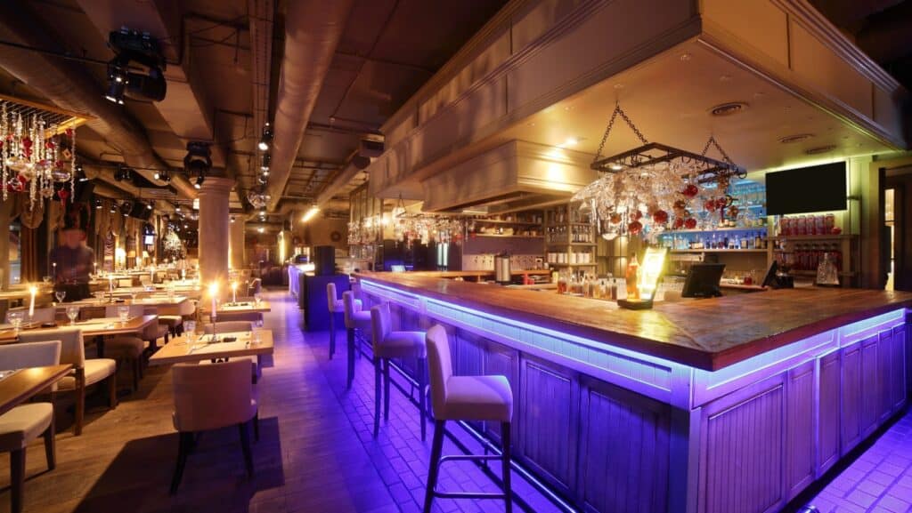 restaurant lighting. 