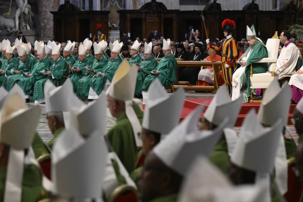 Pope Francis at the Synod on Synodality’s closing Mass in St. Peter’s Basilica on Oct. 29, 2023. Vatican Media