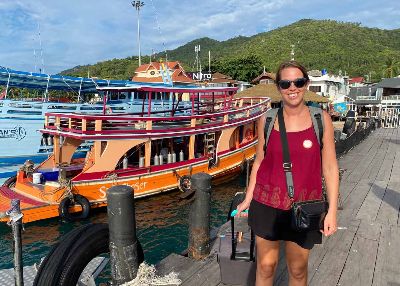 Koh Samui to Koh Phangan ferry pier