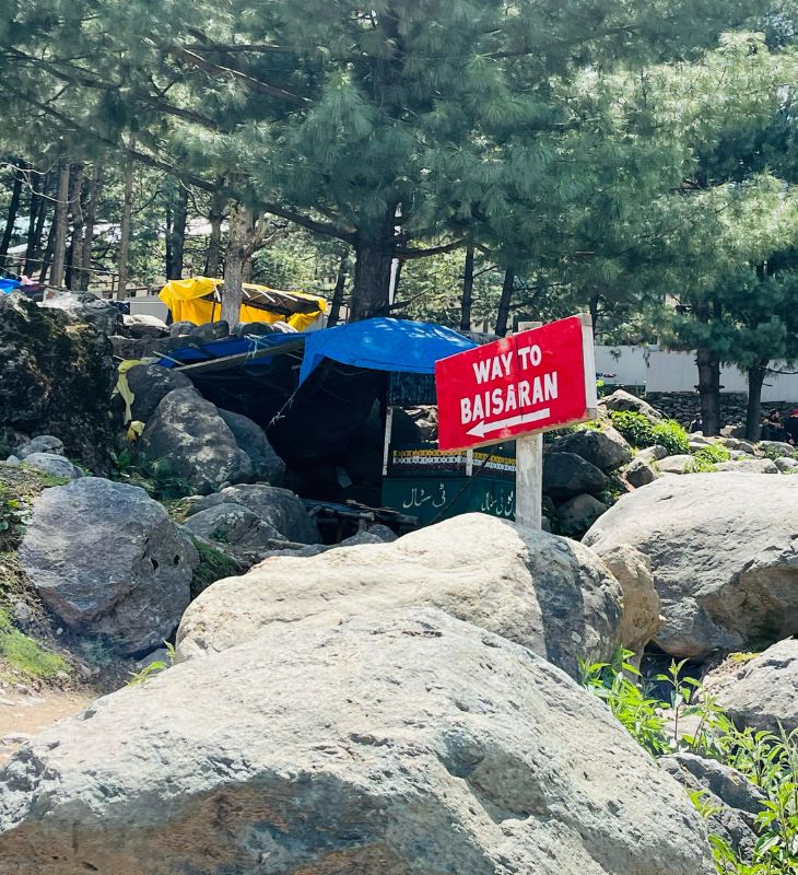 ये बैसरन घाटी का एंट्री पॉइंट है। यहां आम दिनों में 2 से 3 हजार टूरिस्ट आते हैं, लेकिन फिलहाल यहां सन्नाटा पसरा है।