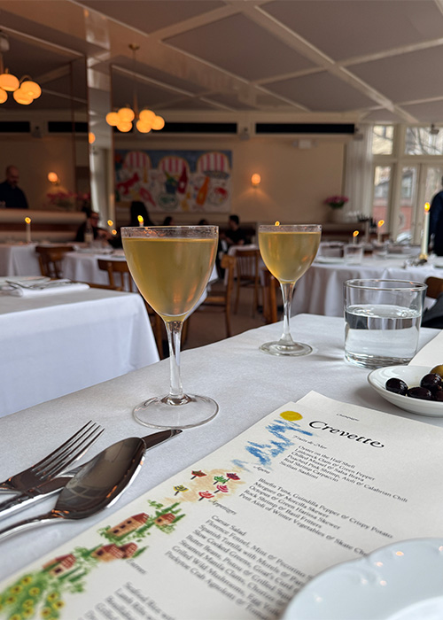 Bijous at Crevette are one of the best things to drink in NYC this month. 