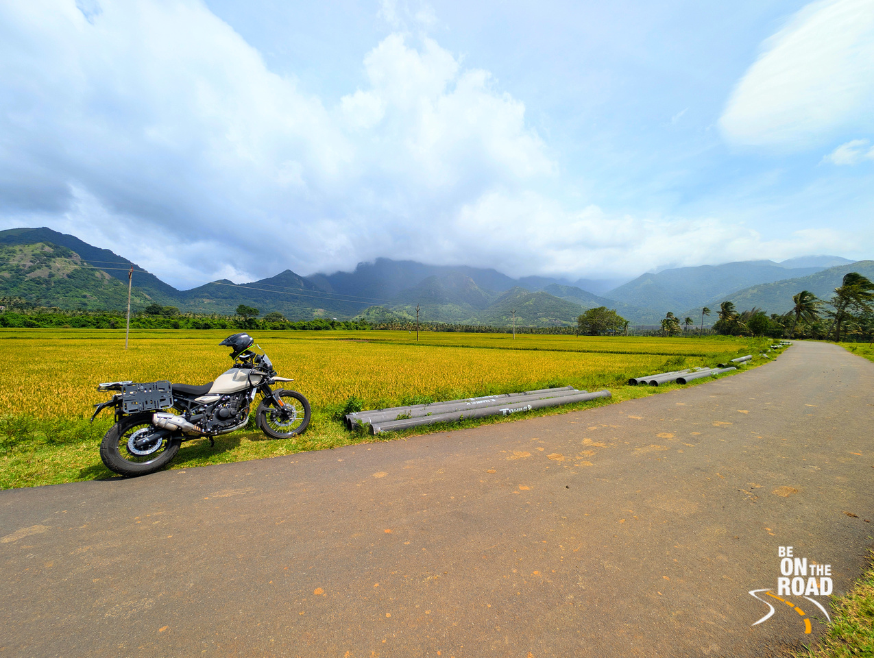 Road that leads to Adavinainar Dam near Mekkarai in the Tenkasi district of Tamil Nadu