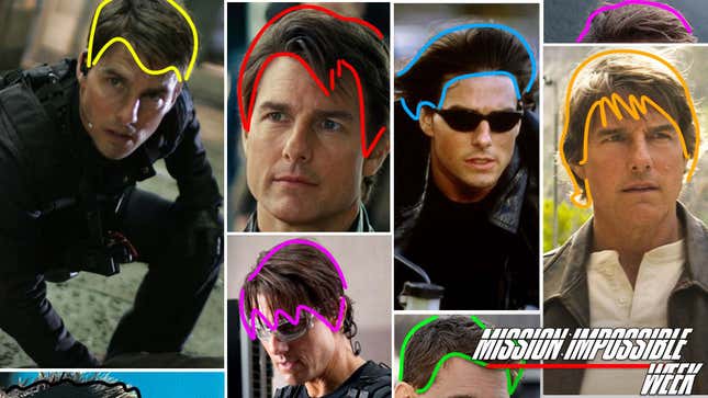 Image for article titled Tom Cruise&#39;s Hair In Every Mission: Impossible Movie, Ranked