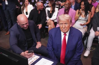 Trump appears at UFC 316 to roaring reception