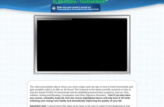 Hemorrhoid No More Video – Heal Hemorrhoids in 48 Hours
