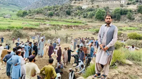 Matiullah Shahab Matiullah Shahab in the village of AndarLachak Tangi which was hit by the earthquake
