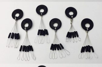 108 X Sliding Float Stops Rubber Grippa Barrel Rig Buffer Line & Braid Fishing