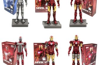 ZD Toy Marvel Iron Man Stark MK1 2 3 4 5 6 7 Action Figures 4″ Model Doll Gift