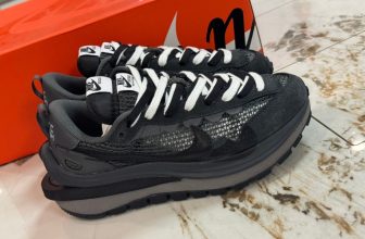 Nike Sacai X Vaporwaffle 3.0 Charcoal Black Men Shoe Running Outdoor Sneaker UK