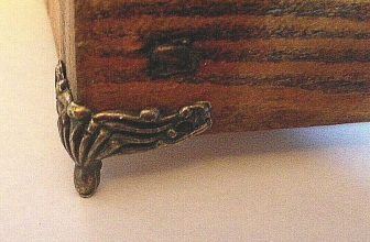 Set of 4 Small Box Feet Corner Foot Decoration Ornate Antique Finish C015