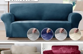 Stretch Sofa Covers Elasticated Foam Support Crushed Velvet Mink 1/2/3 Seater