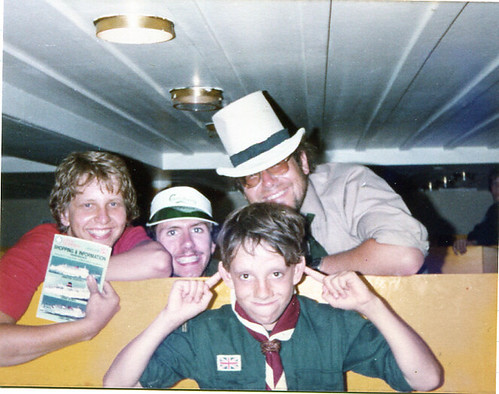 1982 Denmark Camp P35 - Home on the boat - Malc Nye Martin and James McDougal