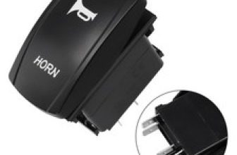 Car Interior Parts Rocker Switch On Off Switch 12V/24V 5Pin ABS Blue LED