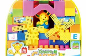 Dream Castle Building Blocks Learning 58pcs For Kids With Cartoon Figures