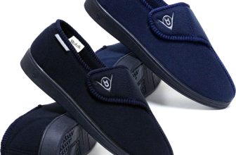 MENS DIABETIC WIDE FIT SLIPPERS DUNLOP WINTER WARM EASY CLOSE ORTHOPAEDIC SHOES