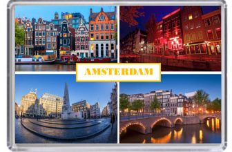 Amsterdam Fridge Magnet #3