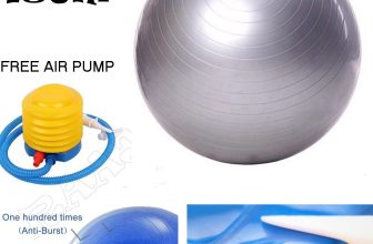 75cm ANTI BURST YOGA EXERCISE GYM PREGNANCY SWISS FITNESS ABS BALL + PUMP SILVER
