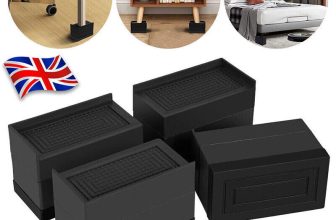 4Pcs Heavy Duty 3 Inch Bed Chair Risers Feet Leg Lift Furniture Extra Raisers