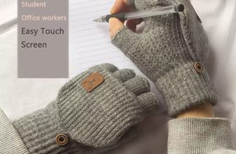 UK Thermal Fingerless Gloves Mens Womens Knitted Warm Winter Half Finger Mittens