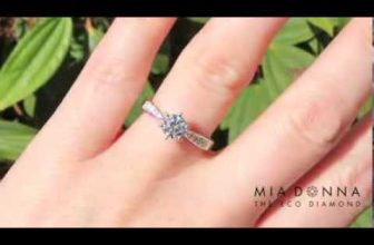 Man Made Diamond Engagement Ring | MiaDonna.com