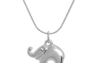 Sterling Silver Elephant Necklace 14 – 28 Inches