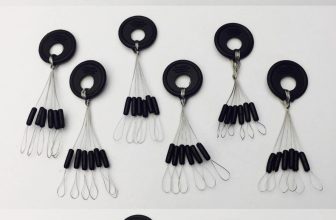 108 X Sliding Float Stops Rubber Grippa Barrel Rig Buffer Line & Braid Fishing