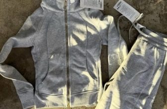 Grey Lululemon Scuba Hoodie full body + Sweatpants Set (Women’s / Size 2 Top)