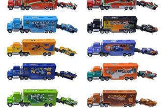 Disney Pixar Cars Chick Hicks Lightning McQueen Mack Hauler Truck & Car Toy Gift