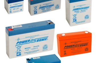 Powersonic 12v / 6v Sealed Lead Acid Rechargeable Battery Leisure, Alarm, Volt